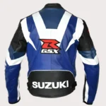 Suzuki Gsxr Motorcycle Blue Leather Racing Jacket