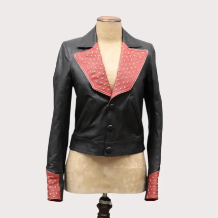 Studded Biker Leather Jacket