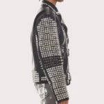 Studded Leather Biker Jacket