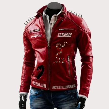 Venomous Poison- Snake Bite Last Breath Studded Jacket